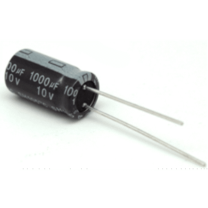 Syscom Parts 1000m0010v Capacitor Electrolítico de Aluminio, Radial de 1000 µFd, 10 V