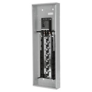 Syscom s4242b3225 Centro de carga trifásico ES de 42 espacios, 120/240vca, Barra de aluminio, Nema 1, uso interior. Incluye tapa.