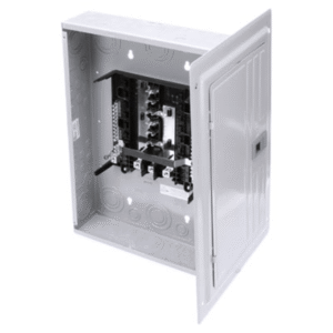 Siemens s1224l3125 Centro de carga trifásico 3 Fases, 4 Hilos para interruptores QP, de 12 polos - 24 circuitos, 120/240vca, Barras de aluminio 125 Amp, Nema 1, uso interior. Incluye tapa.