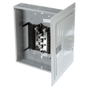 Siemens sn1224l1125 Centro de carga monofásico 1 Fase, 3 Hilos para interruptores QP, de 12 polos - 24 circuitos, 120/240vca, Barras de aluminio 125 Amp, Nema 1, uso interior. Incluye tapa.