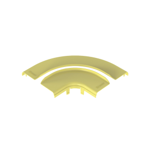 Panduit frrasc6lyl Tapa Opcional para Ángulo Recto de 90º Horizontal FRRA6X4LYL, Color Amarillo