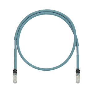 Panduit istph6x2mtl Patch Cord Cat6A de Grado Industrial 600V, Blindado SF/UTP, Calibre 26 AWG, Color Aqua, 2 m