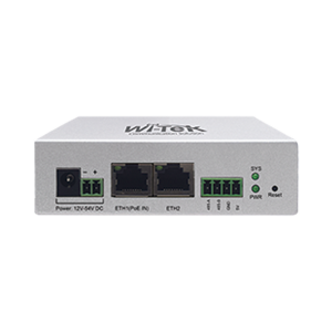 Wi-Tek wi-iot100 Controlador IoT /  2 Puertos 10/100 Mbps / Administración y Monitoreo desde la nube / Ideal para Sistemas Solares / Multiples métodos de Alimentación