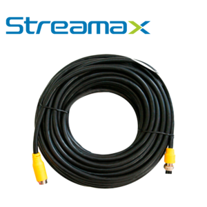 Cable Din De Aviacion 4 Pines Meriva Technology Mcbl150 15M De Largo / Compatible Para Cámaras Hd Solucion Movil / Uso En Interiores / Conector Hembra - Macho / Negro