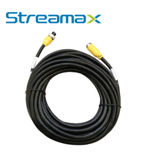 CABLE DIN DE AVIACION 4 PINES STREAMAX MCBL110 / 11M / COMPATIBLE PARA CÁMARAS HD SOLUCION MOVIL / USO EN INTERIORES / CONECTOR HEMBRA - MACHO / NEGRO