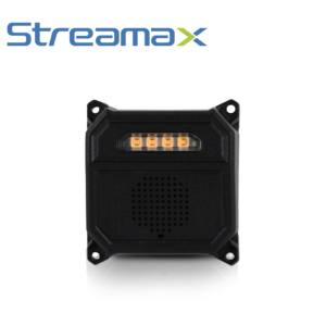MINI ALARMA DETECTORA DE PEATONES MERIVA STREAMAX MB2-L / IP67 / 12-24 VCD / CONECTOR DIN DE 6PIN / SOPORTA ALARMA DE VOZ / SOPORTA LUZ DE ALARMA