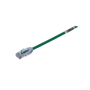 Panduit utp28x20gr Cable de Parcheo UTP Cat6A, CM/LSZH, Diámetro Reducido (28AWG), Color Verde, 20ft