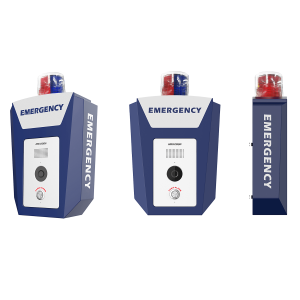 Hikvision ds-keb801x-c Estación de Alarma de Panico de Emergencia / Cámara 4 Megapixel / Video y Audio / Sirena y Estrobo (Azul y Rojo) / Filtro IR / ISUP