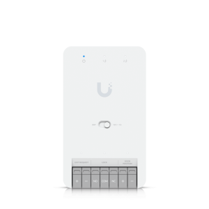 Ubiquiti Inc ua-hub-door-mini Centro de Control de Acceso Compacto Ubiquiti UniFi / Terminal de Bloqueo 12V / Entradas Adicionales Sensor y Botón / Alimentación PoE++ / Conexión para Dos Lectores o Cámaras / Uso Interior