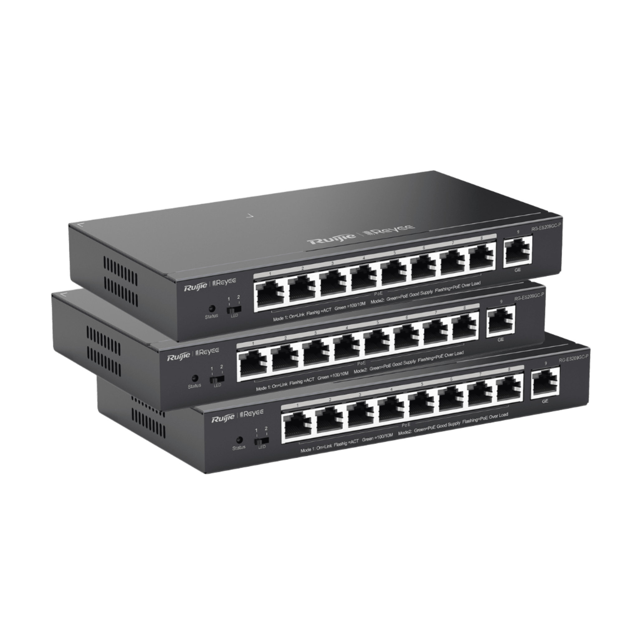 Ruijie rg-es209gc-p-3pack Pack Promocional Q1, tres unidades del modelo RG-ES209GC-P