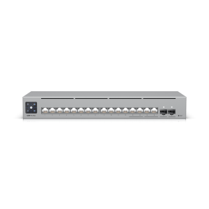 Ubiquiti usw-pro-max-16 UniFi Switch Pro Max 16 con funciones Capa 3, 16 puertos EtherLight RGB / (4) puertos 2.5 GbE y (12) puertos GbE /(2) puertos SFP+ 10G /con pantalla táctil informativa