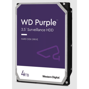 Western Digital (Wd) wd44purz Disco Duro WD Purple Surveillance / 4TB / SATA 6Gb/s / 3.5 / Tecnología AllFrame / 180TB año Workload / Soporte 64 Cámaras HD / 16 Bays / Componentes Anti-Corrosión / 3 Años Garantía