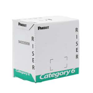 Panduit pur6c04bu-m Bobina de Cable UTP, Categoría 6 de Alto Rendimiento (+350 MHz),  23 AWG, PVC (CMR, Riser), Bobina de 305 m, Color Azul