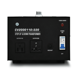 Epcom Powerline cv-2000-110/220 Transformador / 2 Entradas Seleccionables : 110 o  220 VCA / 2 Salidas Seleccionables : 110 o  220 VCA