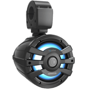 Jvc  Kenwood xm77tbl Altavoz de Torre de 100W RMS / Cono de Mica PP 7.7 / Respuesta de Frecuencia 60Hz-20kHz / Sensibilidad 87.5 dB/1W at 1m / IPX6 / Control RGB con 21 Colores y 21 Modos / Incluye Gomas de Montaje y Control Remoto RF