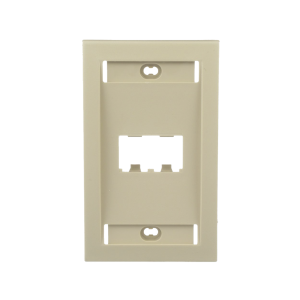 Panduit cfpe2eiy Placa de Pared Vertical Ejecutiva, Salida Para 2 Puertos Mini-Com, Con Espacios Para Etiquetas, Color Marfil