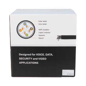 Linkedpro By Epcom pro-cat-6-ext-lite-dj Bobina de Cable UTP 305 Metros (1000 Pies), Cat6 con Doble Forro, para Exterior, Climas Extremos, Color Negro