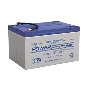 Power Sonic ps-12100-f2 Batería 12V, 12AH, Para Respaldo, Tecnologías AGM/VRLA, 5 Años Vida Útil, Terminales F2, Reconocida UL