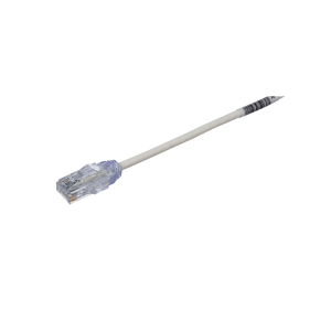 Panduit utp28sp25 Cable de Parcheo TX6, UTP Cat6, Diámetro Reducido (28AWG), Color Blanco Mate, 7.62 Metros (25 Pies)