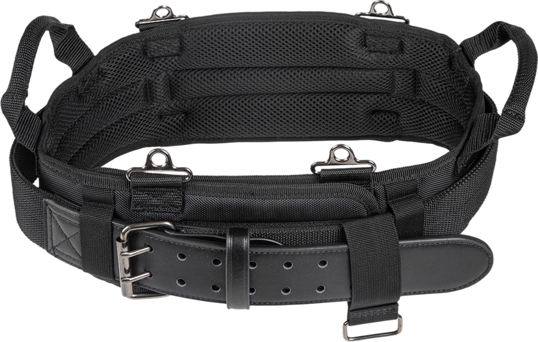 Klein Tools 55918 Cinturón para herramientas Tradesman Pro? / Mediano se adapta a contornos de cintura de 31 a 34.