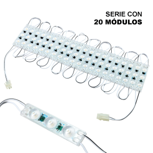 Jwj juml-2936 Módulo LED Resistente a Intemperie / 4500 Lúmenes / 110V / Luz Cálida 2 700 K / Hasta 20 Módulos en Serie / No Requiere Transformador.