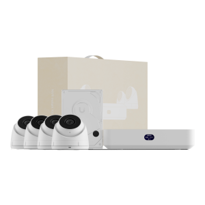 Ubiquiti unvr-instant-kit UniFi Protect UNVR Instant Kit ? Solución Todo en Uno con NVR Instant, 4 Cámaras G5 Turret Ultra y Disco Duro de 1 TB para una Configuración Rápida y Sencilla