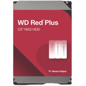 Western Digital (Wd) wd40efzz Disco Duro NAS WD Red Plus / Tecnología CMR / Capacidad 4TB / SATA 6 Gb/s / 7200 RPM / NASware 3.0 / 180TB año Workload / 1M Horas MTBF / 3 Años Garantía
