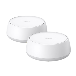 Tp-Link deco-be22-2pack Kit Routers Inalámbricos MESH Interior para Hogar / Doble Banda Wi-Fi 7 BE3600 Mbps / 2 Puerto 1 Gigabit WAN/LAN / 4 Antenas Internas / Operación Multi-Link MLO / Administración Mediante la App Deco (iOS, Android) / HomeShield