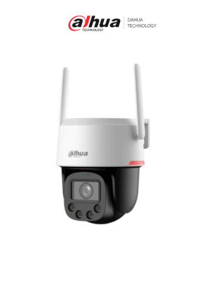 Dahua DH-IPC-PT2549DC1-SW-PV - Cámara IP PT Wifi de 5 MP Lente 3.6mm Wifi/ WizColor/ Auto tracking/ Detección de humanos y vehículos/ Hasta 30 m/ Audio bidireccional/Disuasión activa de luz y sonido/ Preset/Ranura micro SD/wifi 6/ IP66/#LoNuevo #WLAN