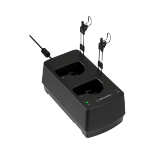 Audio-Technica esw-chg4ad ESTACIÓN DE CARGA DE DOS BAHÍAS PARA TRANSMISORES DE MANO Y PETACA SERIE ESW.