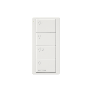 Lutron Electronics pj24bgwhl21 Control PICO 4 botones, 2 grupos, complemente con un atenuador o switch on/off