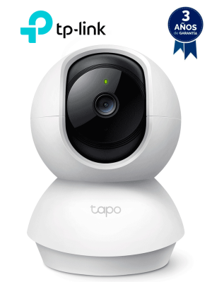 TP-LINK TAPO C210 - Cámara Domo IP PT WiFi para Interior con resolución de 3 MP, visión nocturna, WiFi 2.4 GHz, notificaciones push y ranura para Micro SD, además de audio de doble vía. #TPLM1#MARTPL1