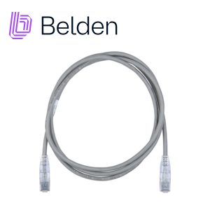 Belden cad1108007 Patch Cord Diametro Reducido Utp Cat6A Belden Cad1108007 / Interior / Gris / 4 Pares / 28 Awg / Forro Pvc / Cmr / 7 Pies 2.1 Metros