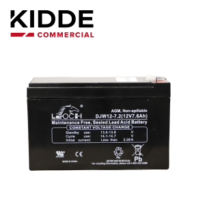 Kidde 12v6a5 BATERÍA DE RESPALDO 12V6A5 DE ALTA DENSIDAD ENERGÉTICA Y BAJO MANTENIMIENTO 12V 7.2 AH IDEAL PARA LOS PANELES VS Y VM Y FUENTES AUXILIARES KIDDE