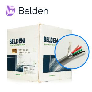 Belden 5302fe 008u1000 Cable De Seguridad Y Sonido Belden 5302Fe 008U1000 / Interior / Gris / 4 Conductores / 18 Awg / Multifilar / Forro Pvc / Cmr / Blindado / En Caja / 1000 Pies 305 Metros