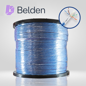 Belden 10gxw12 0061000 Cable Utp Cat6A Belden 10Gxw12 0061000 / Interior / Azul / 500Mhz / 4 Pares / 23 Awg / Forro Pvc / Cmr / Certificable / Bobina / 1000 Pies 305 Metros