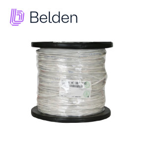 Belden 5200fe 0091000 Cable De Audio Comercial Y Seguridad Belden 5200Fe 0091000 / Interior / Blanco / 2 Conductores / 16 Awg / Multifilar / Forro Pvc / Cmr / Blindado / Bobina / 1000 Pies 305 Metros