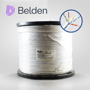 Belden 10gxs12 0091000 Cable Utp Cat6A Belden 10Gxs12 0091000 / Interior / Blanco / 625Mhz / 4 Pares / 23 Awg / Forro Pvc / Cmr / Certificable / Bobina / 1000 Pies 305 Metros