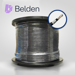 Belden osp6au 0101000 Cable Osp Utp Cat6A Belden Osp6Au 0101000 / Exterior / Negro / 500Mhz / 4 Pares / 23 Awg / Forro Polietileno / Bobina / 1000 Pies 305 Metros