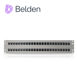 Belden ax103256 Patch Panel Keyconnect Cat6A Belden Ax103256 / Titanium / 48 Puertos / 2Ur / Precargado / Pieza