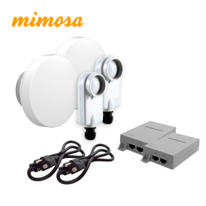 Mimosa c5xn5x12kit-sm KIT C5XN5X12KIT-SM MIMOSA 2 RADIOS C5X IP67 / 2 ANTENAS N5X12 DE 12 DBI / 2 INYECTORES POE 50V 60 W / 2 CABLES DE CORRIENTE (3 MESES DE GARANTIA)