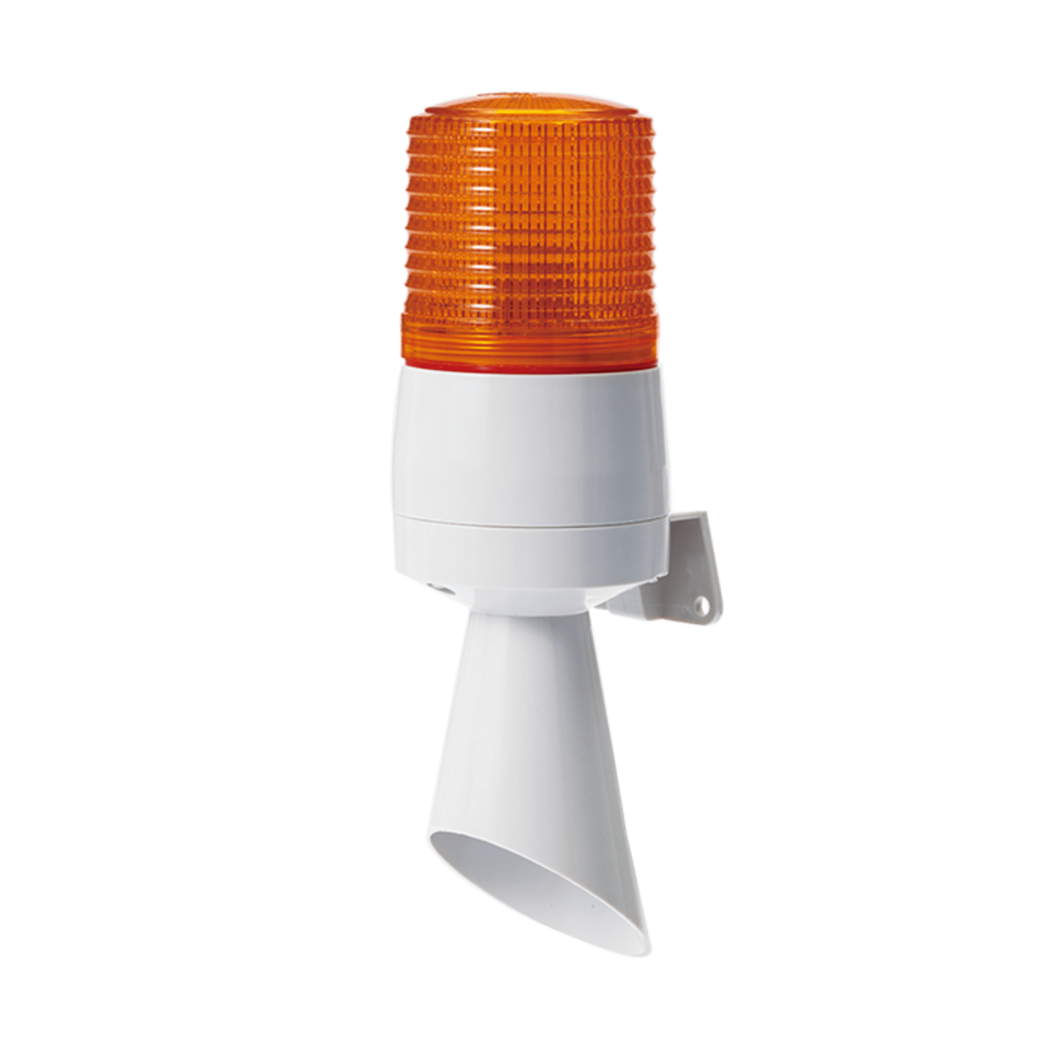 Qlight s60adl-110-a Luz LED con patrones de destello fijo y destellante con buzzer incorporado de alto volumen Máx. 95 dB color Ámbar 110 VCA