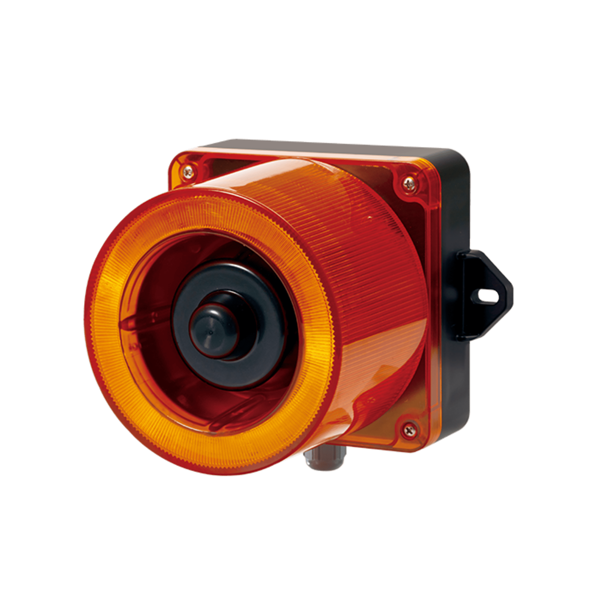 Qlight qwcd50-012024-a-lc Combinacion de baliza LED color Ámbar y sirena electrónica de 31 tonos resistente a la intemperie de volumen máx. 123 dB a 12-24 VCD