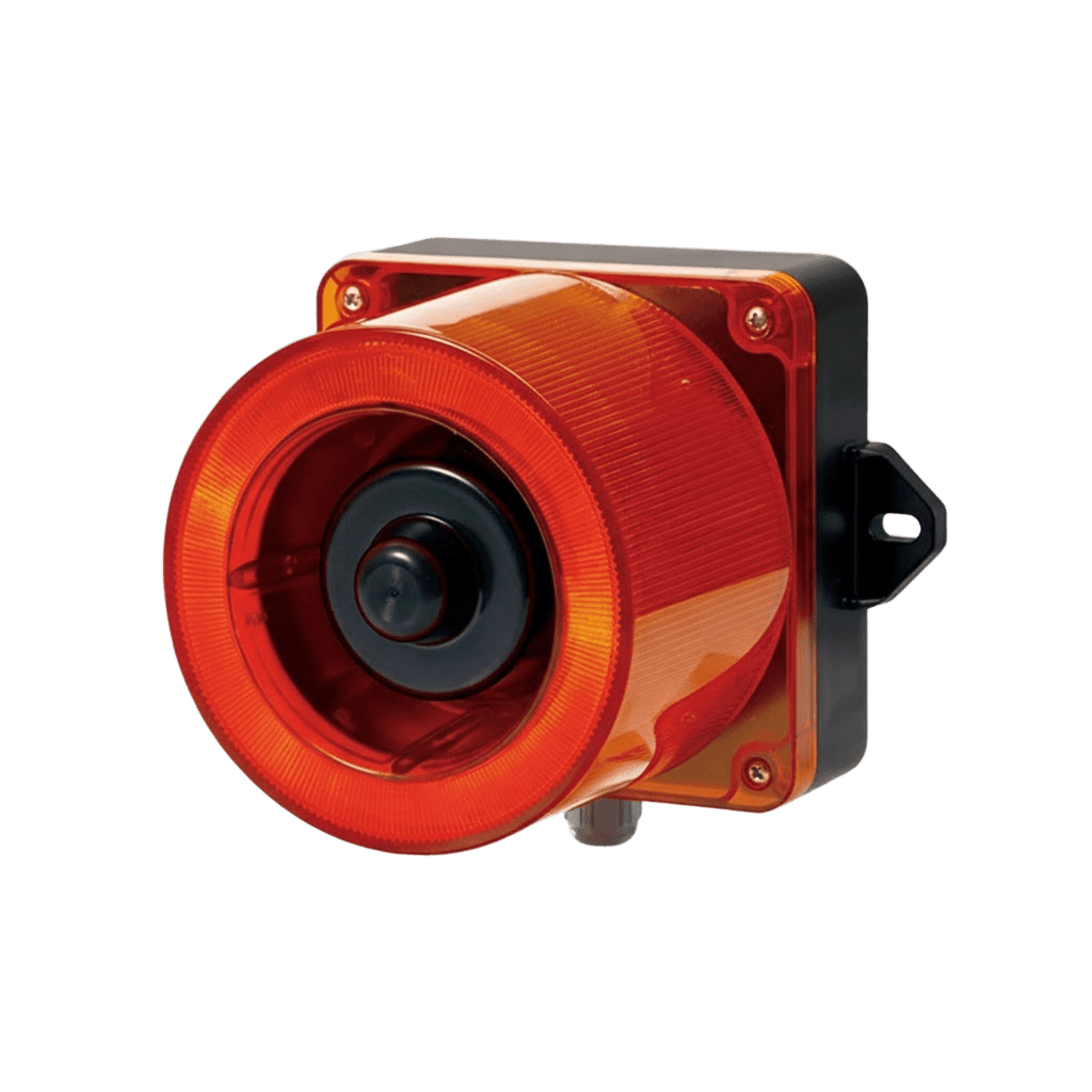 Qlight qwcd50-110240-r-lc Combinacion de baliza LED color Rojo y sirena electrónica de 31 tonos resistente a la intemperie de volumen máx. 123 dB a 110-220 VCA