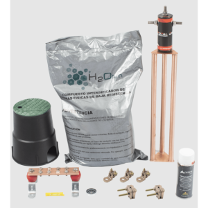 Total Ground kitmaster30abv2 Kit de tierra física modelo TG30AB con Electrodo Magnetoactivo, capacidad: 30 AMP