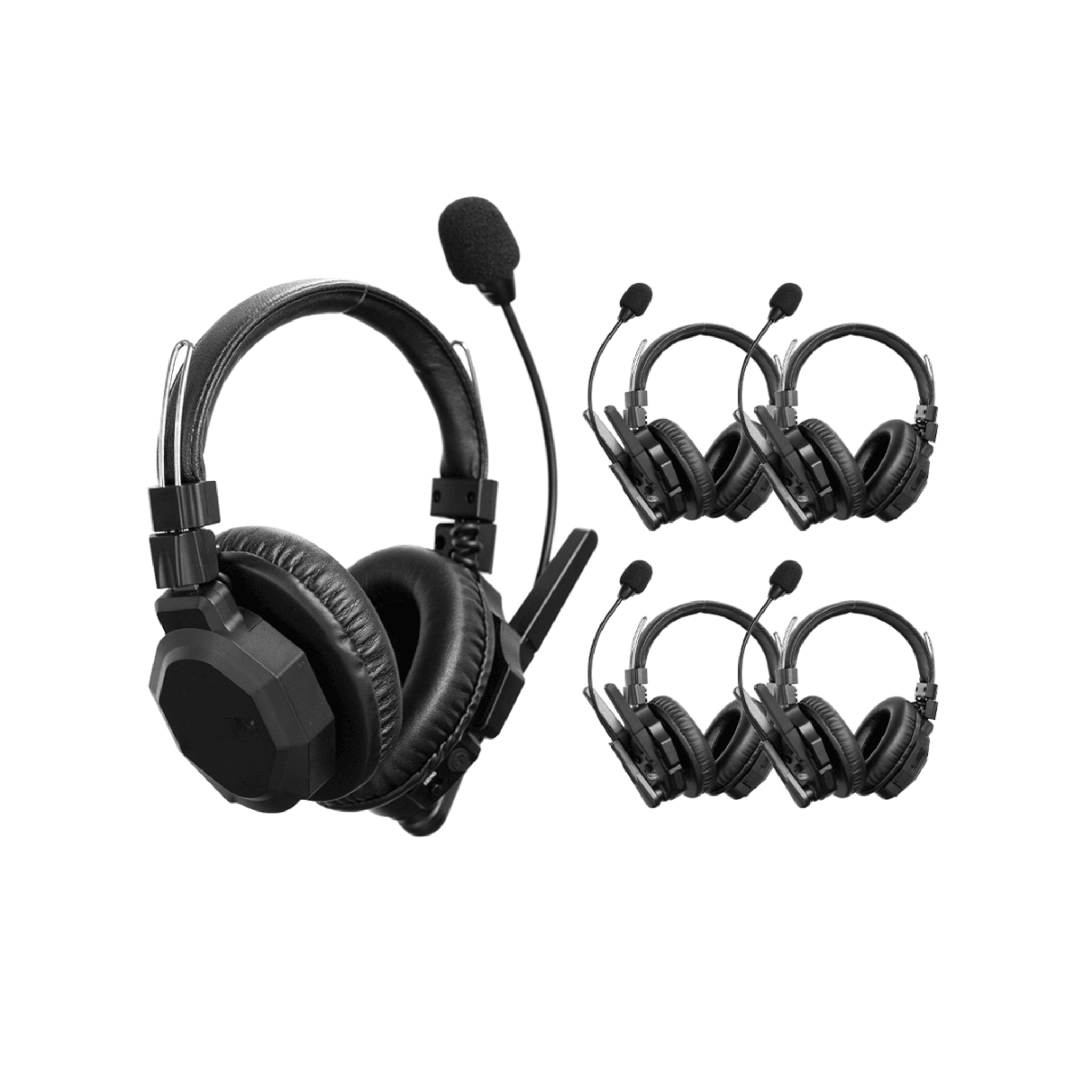 Txpro txmax5 Diadema de Comunicación Inalámbrica Binaural / Cancelación de ruido IA / Comunicación Distancia 500m / Bluetooth / Batería 1050mAh / Resistente a la Lluvia