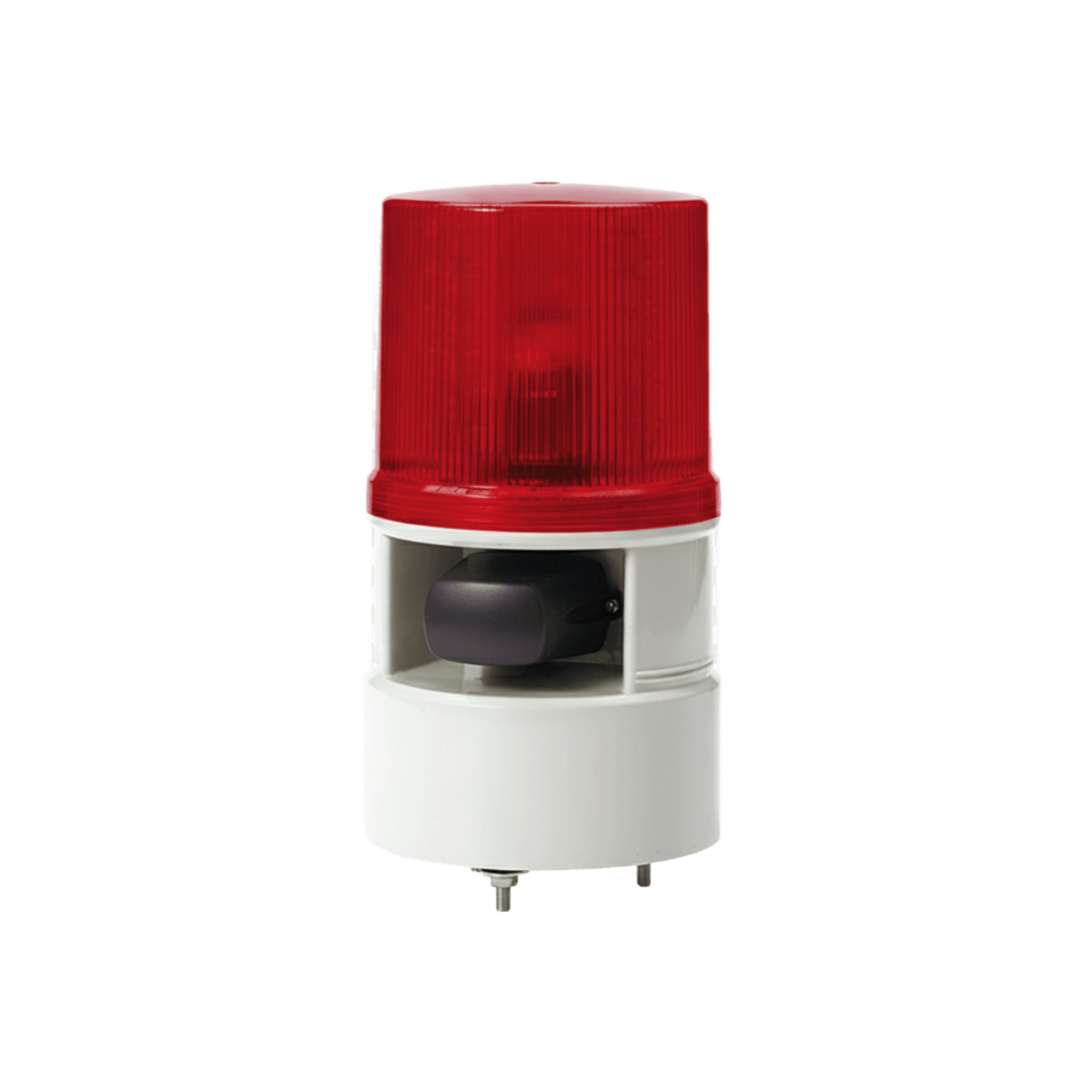 Qlight s125dml-ws-012024-r Luces de advertencia color Rojo con sirena incorporada con 5 tonos máx. 105 dB en 12-24 VCD