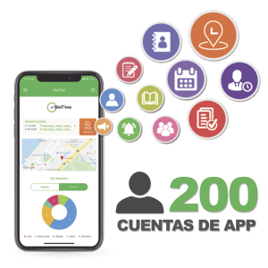 Zkteco biotimeapp200 Licencia para realizar checadas de asistencia desde Smartphone (APP) con envío de fotografía y ubicación por GPS / Compatible con BIOTIMEPRO / Licencia para 200 usuario