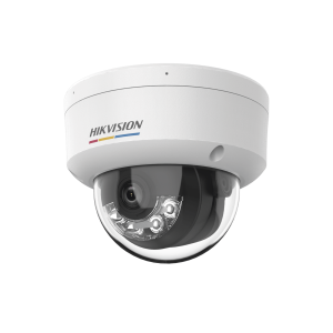 Hikvision ds-2cd1167g3-liuf [ColorVu 3.0 + MD 3.0] Domo IP 6 Megapixel / Lente 2.8 mm / 30 mts IR + 30 mts Luz Blanca / Micrófono Integrado / ACUSENSE Lite / Exterior IP67 / IK08 / dWDR / PoE / Micro SD