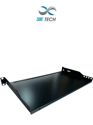 SBE TECH CT19101U - Charola fija para rack de 19 pulgadas x 25.4 centímetros, 1 UR en color negro